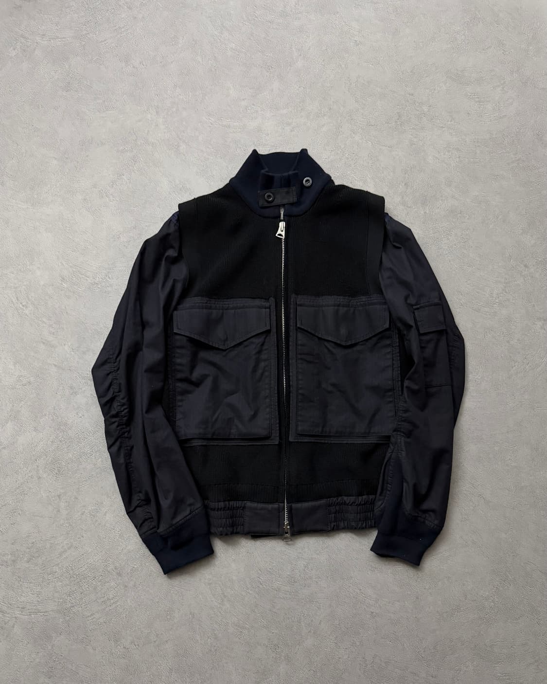 Sacai 니트 믹스 MA-1 하이브리드 자켓 상품이미지1