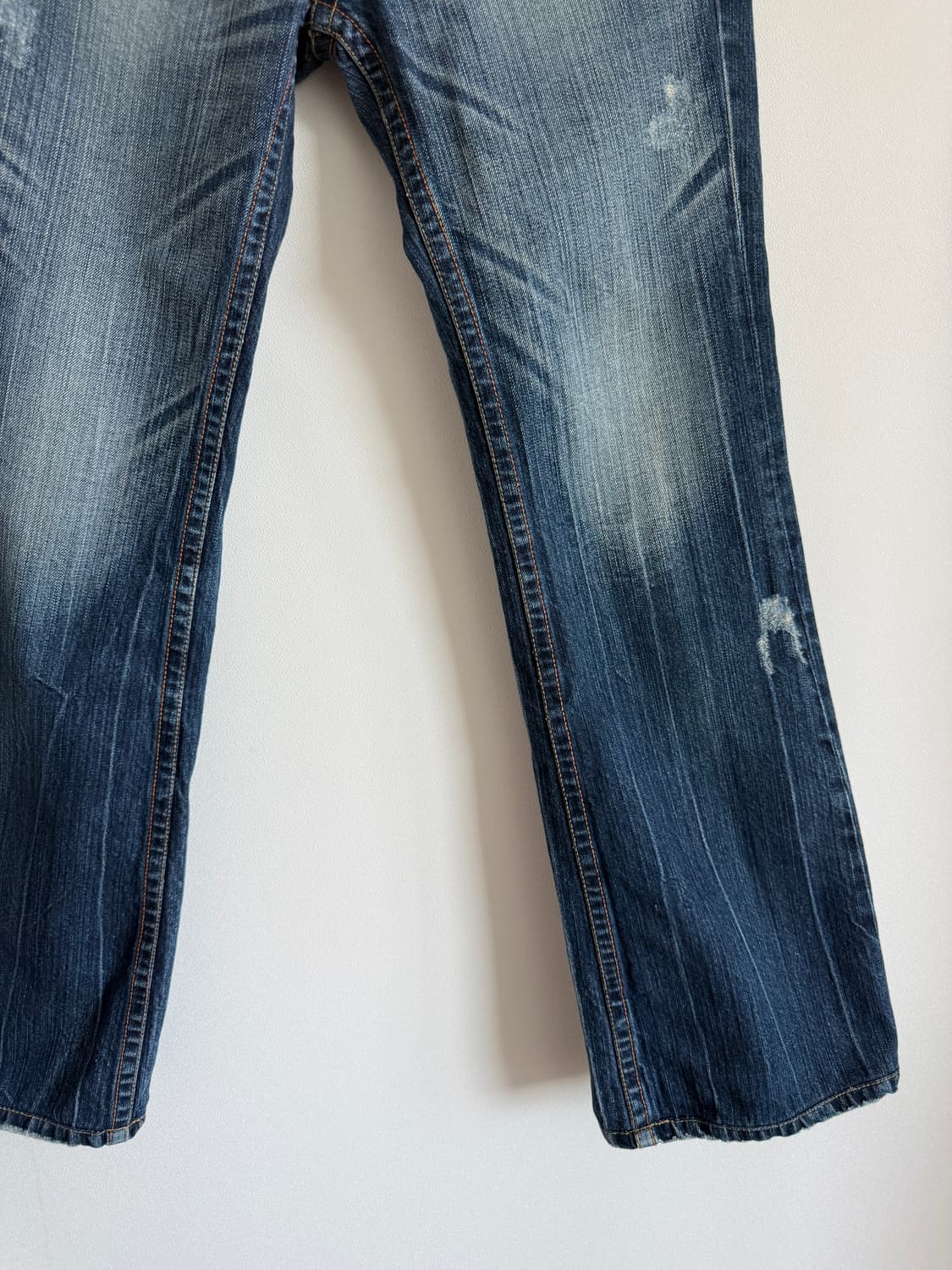 Pre owned y2k 워싱 부츠컷 데님 상품이미지4