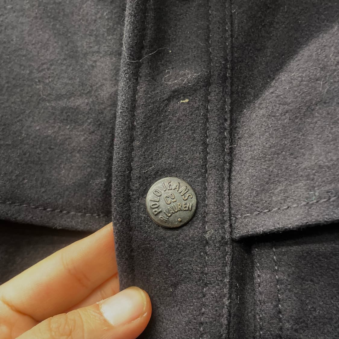 폴로 진스 컴퍼니 MSC 디어 클럽 패치 집업 모직 자켓 N298 상품이미지5