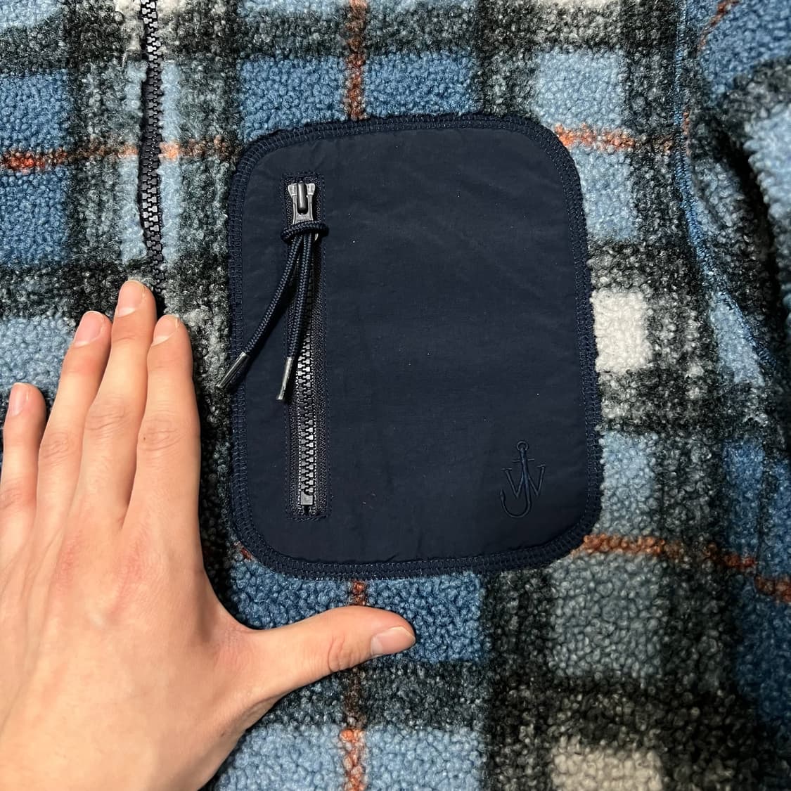 유니클로 JW앤더슨 체크 플리스 후리스 L/100  상품이미지4