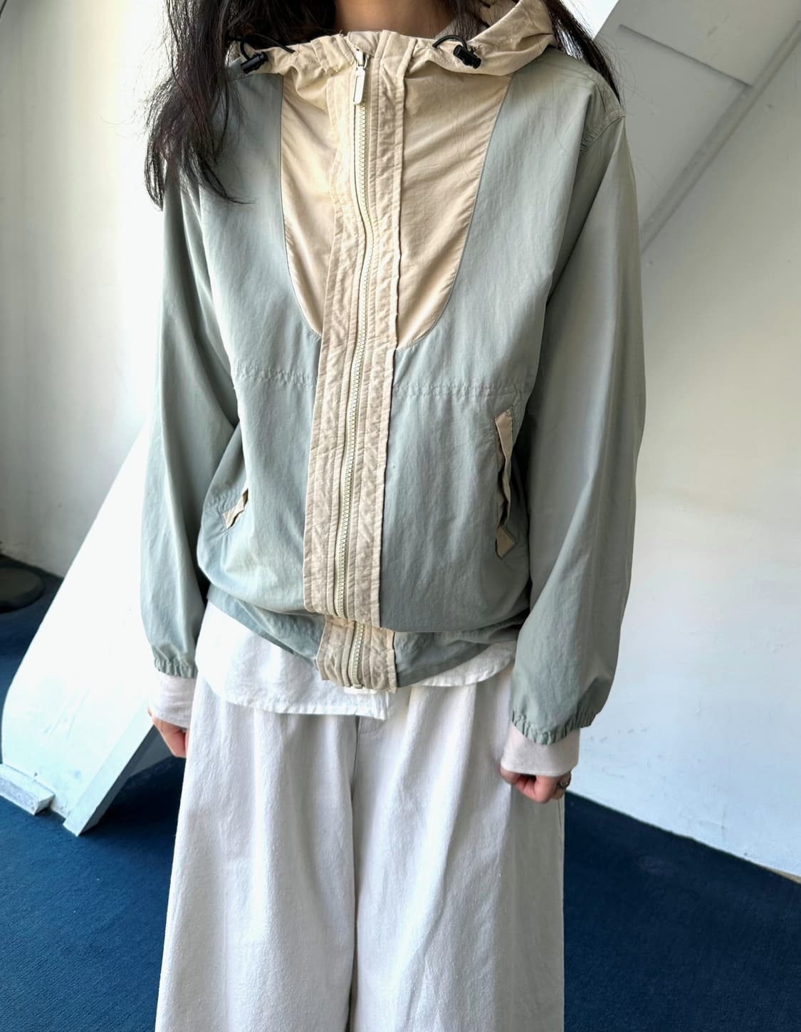Light shell washed nylon packable parka 상품이미지8