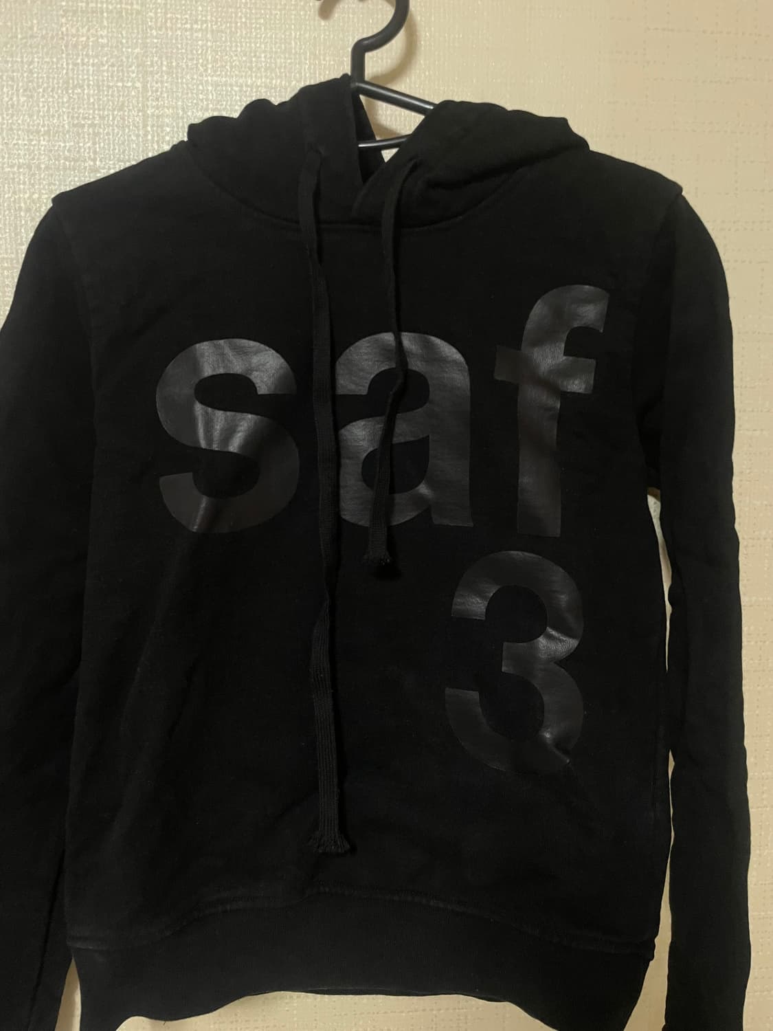 사파리스팟 우먼1/2 베이직 사파리 후드 블랙 후드티 상품이미지2