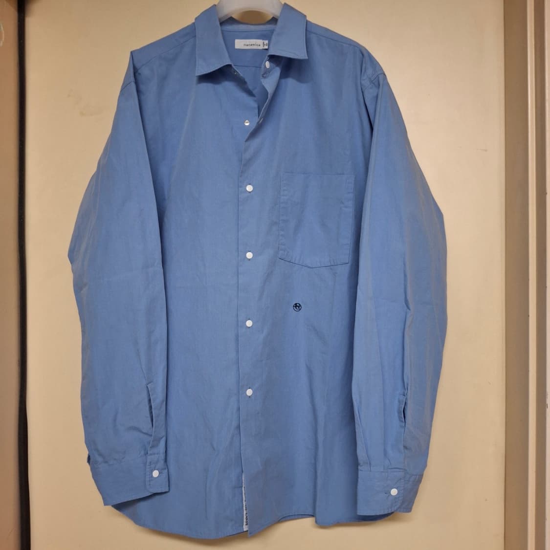 [M] 나나미카 윈드셔츠 삭스 블루 nanamica 상품이미지1