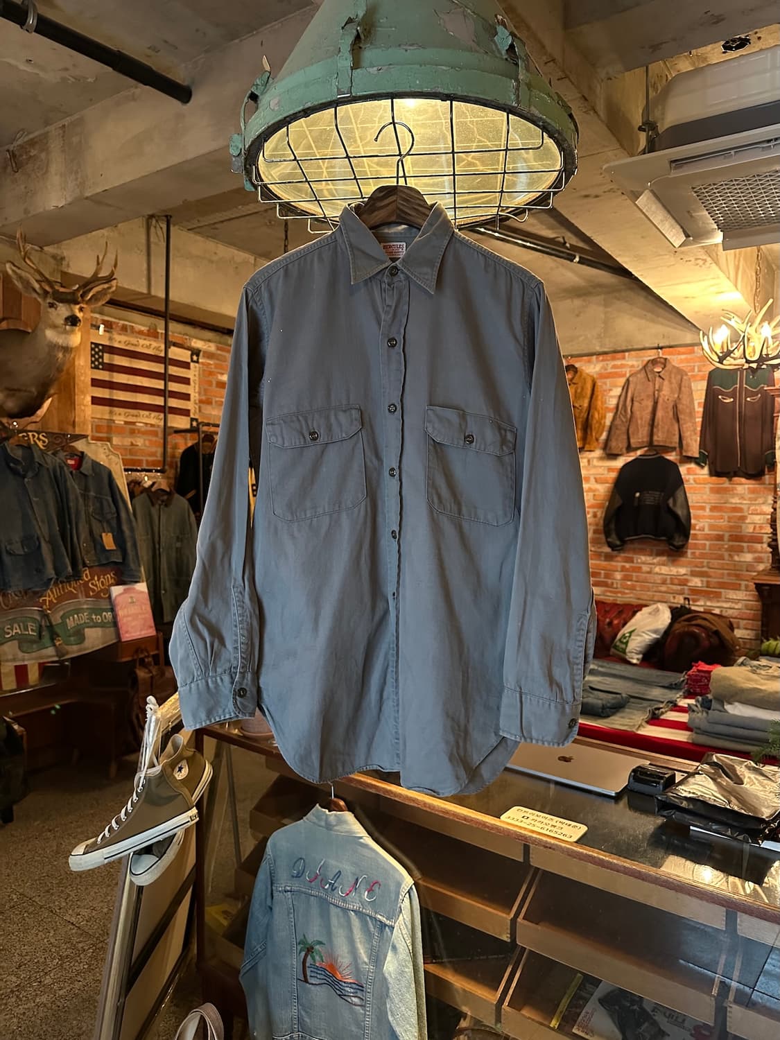 50s USA 빈티지 허큘리스 Hercules 셔츠 상품이미지1