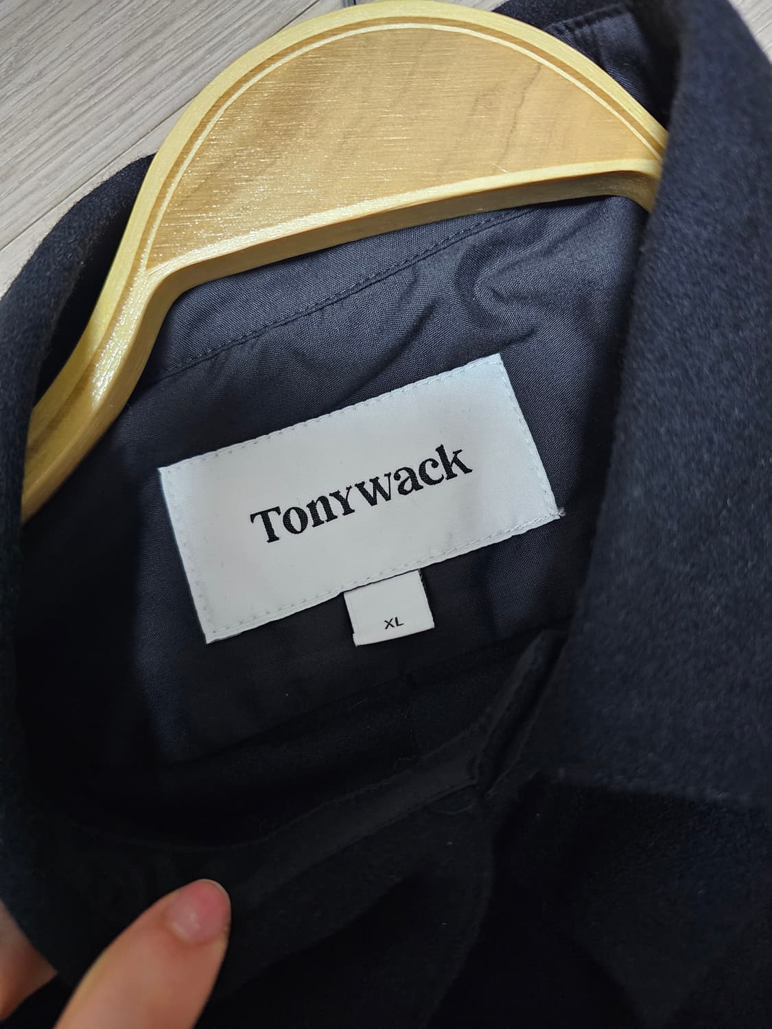 토니웩 버진울 히든 플래킷 셔츠 블랙 상품이미지5