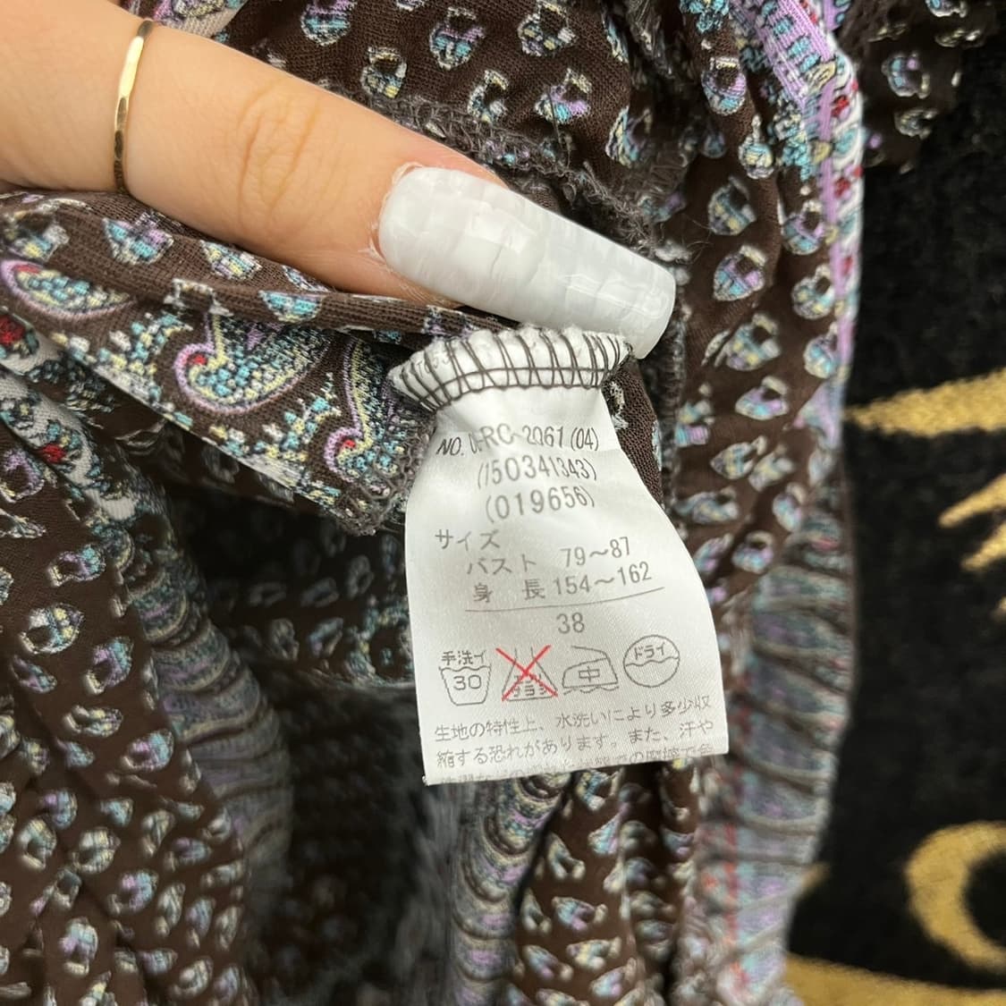 빈티지 보헤미안 오리엔탈 히피 패턴 셔링 시어 반팔 블라우스 K0082 상품이미지6