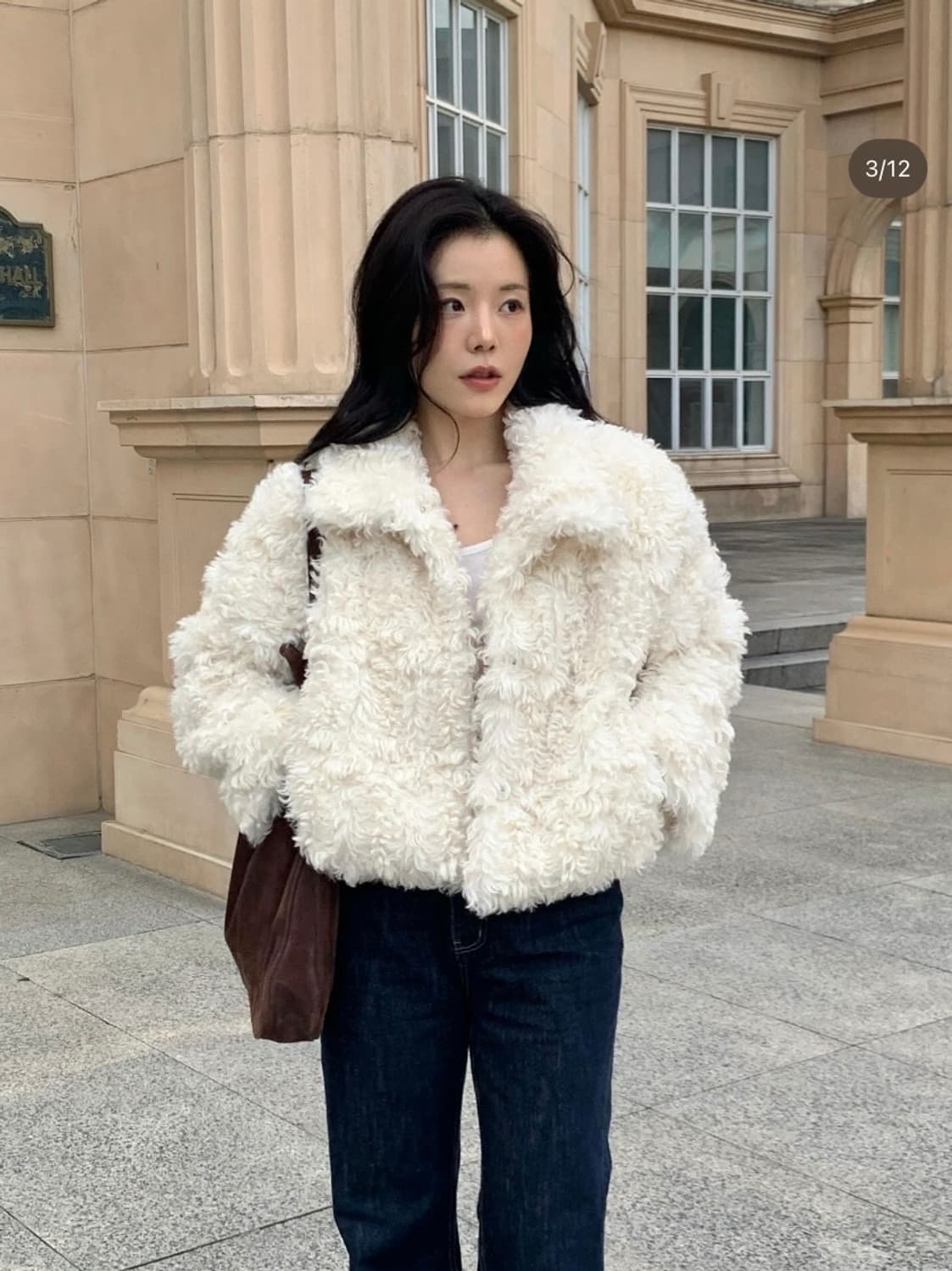 리엘 포포 퍼자켓 아이보리 상품이미지7