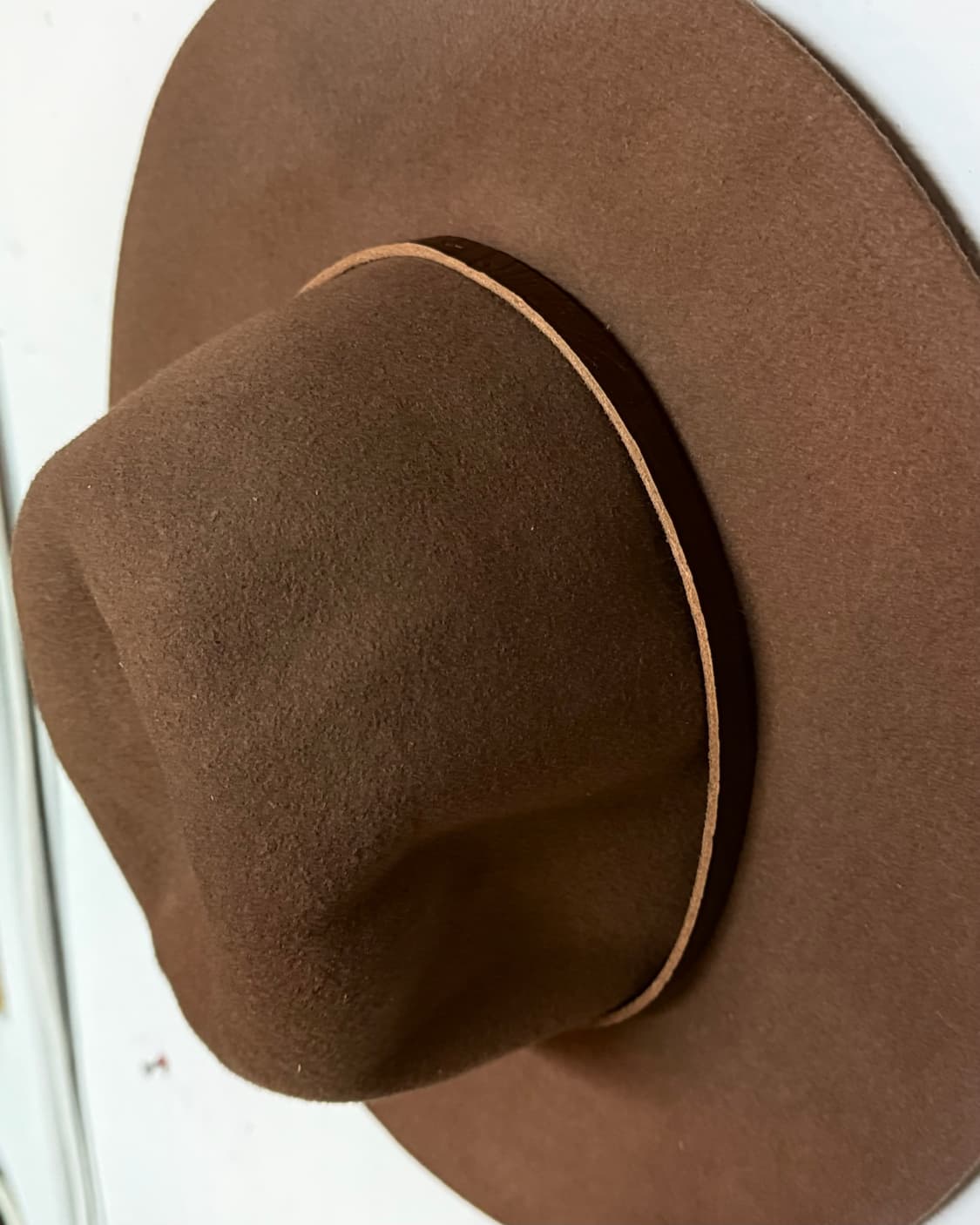 브릭스톤 터키석 & 스탬핑 레더 밴드 울 펠트 페도라 M 상품이미지3