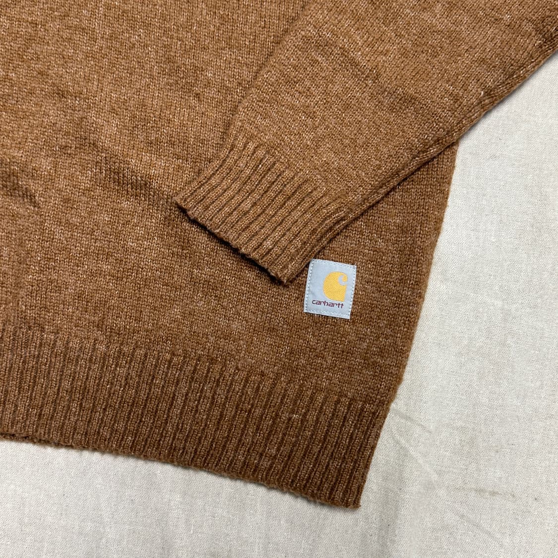 칼하트 90s USA 브라운 울 니트 L 상품이미지2