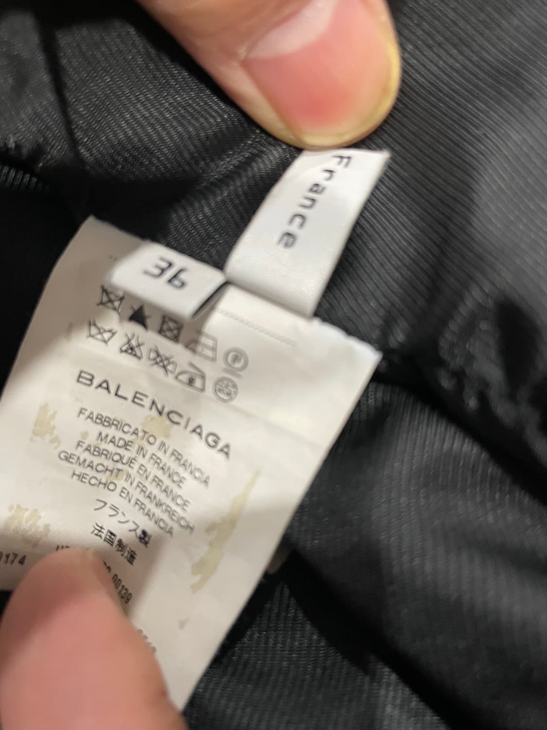 발렌시아가 양가죽 라이더 자켓 브라운 36 상품이미지4