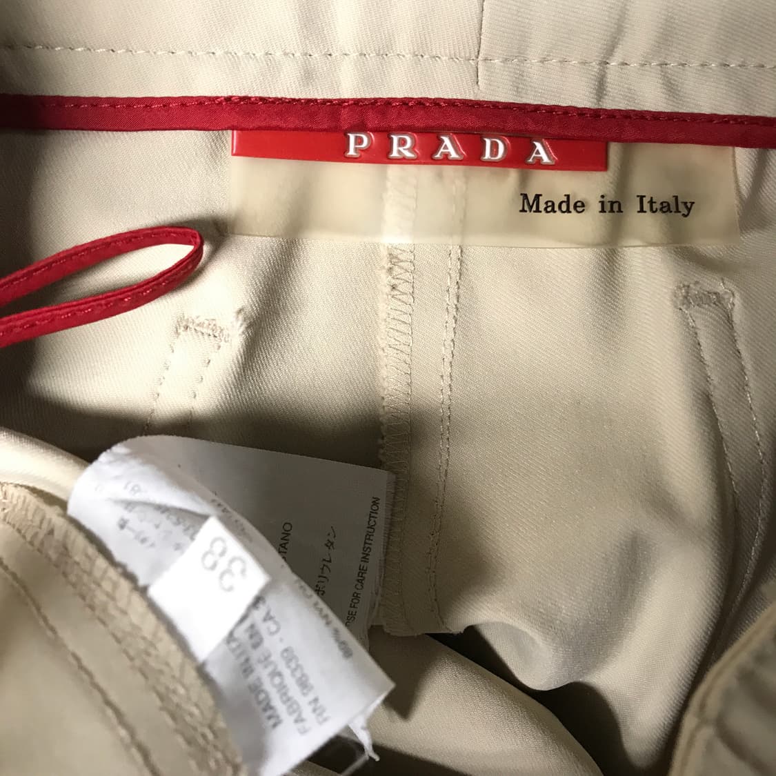 프라다 베이지 슬랙스 38(W) 상품이미지5