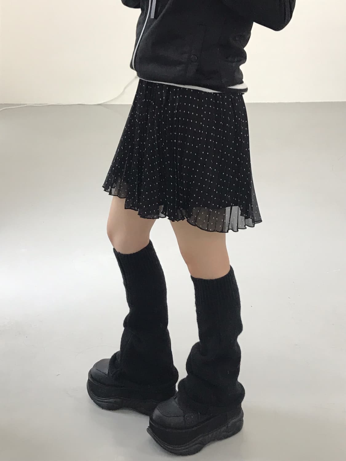 Jpn Poly Dotted Mini Skirts 상품이미지2