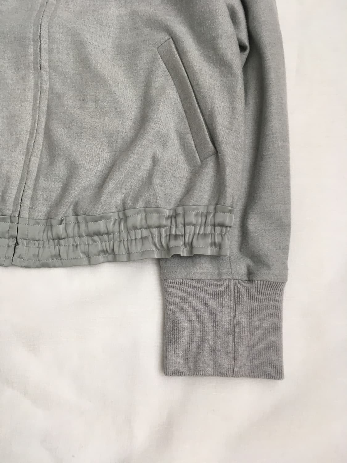 satin frill hem zip-up 상품이미지6