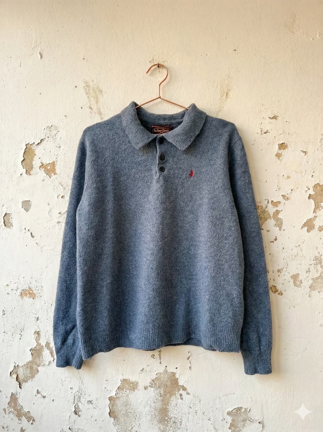 Marlboro Classics(말보로 클래식)울 카라 니트 상품이미지1