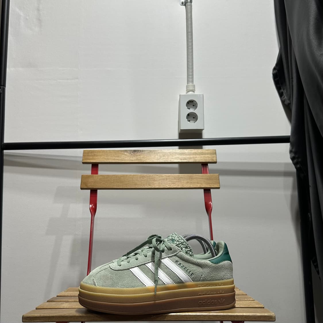 235) 아디다스 운동화 여성 여자 신발 가젤 볼드 빈티지 그린 상품이미지3