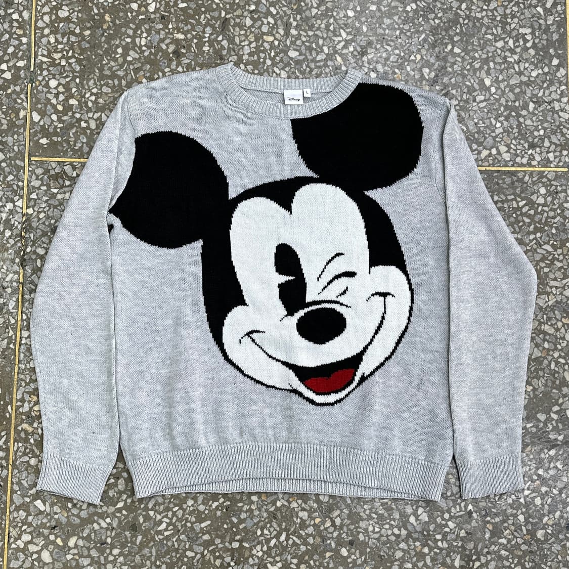 디즈니 미키 마우스 아크릴 니트 스웨터 L 상품이미지1
