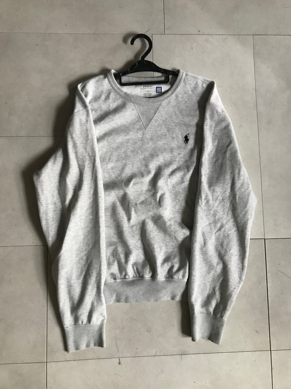 폴로 라이트그레이 맨투맨 상품이미지9