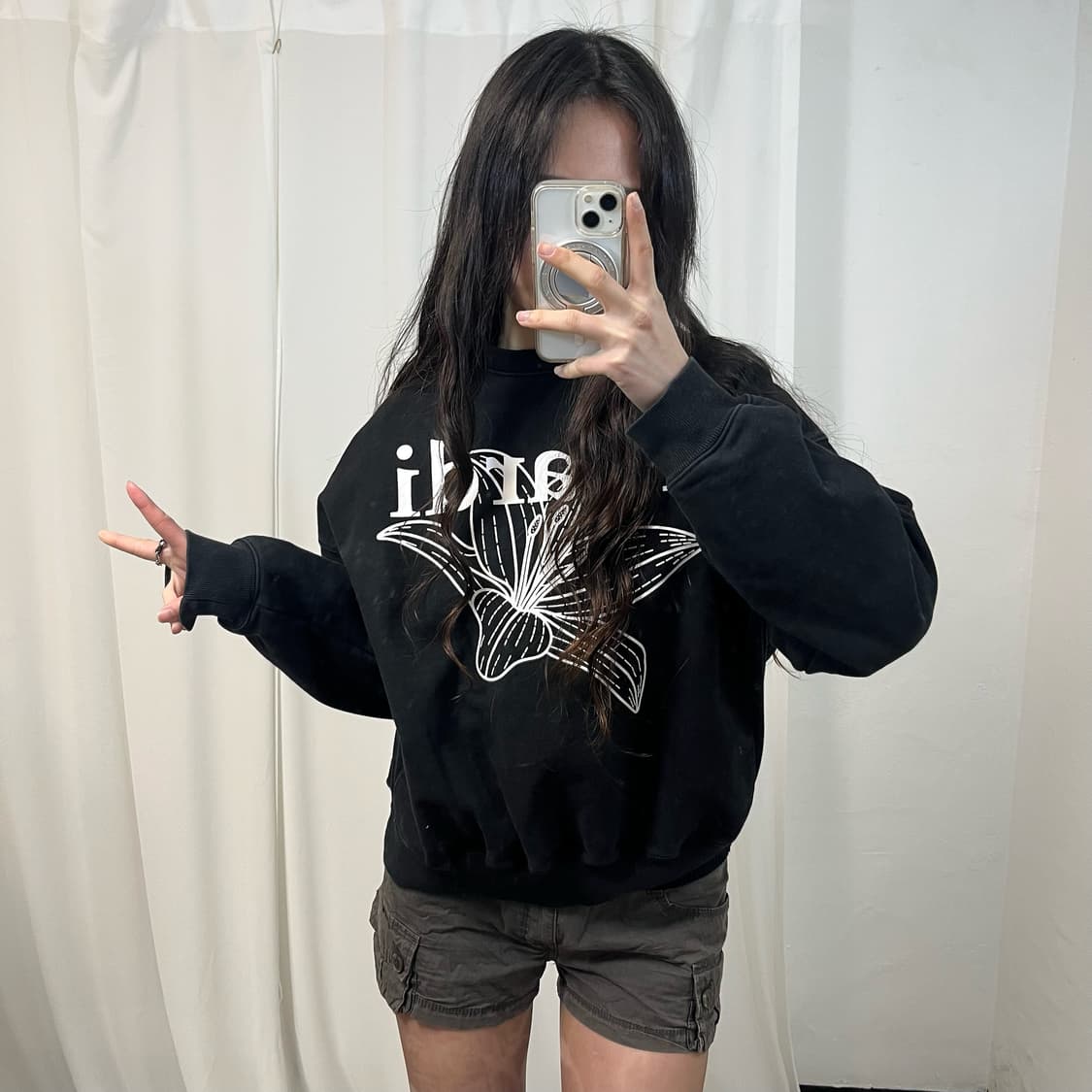 Mardi Mercredi Black Sweatshirt 상품이미지2