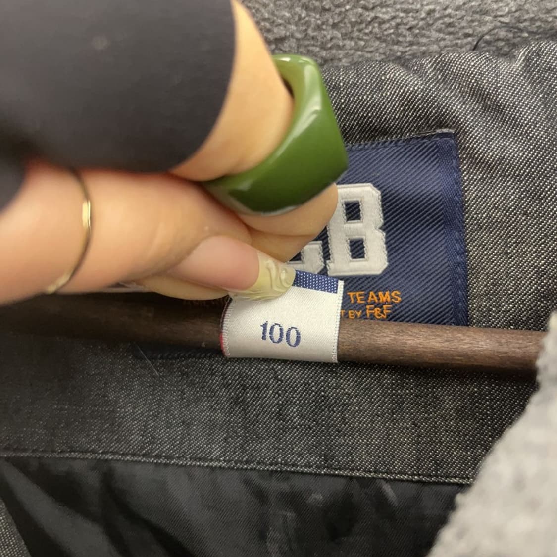 MLB 올드스쿨 빈티지 레터링 오리털 패딩 100 C08017 상품이미지6