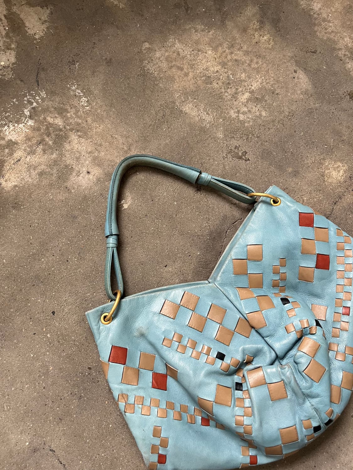 Bottega Veneta 인트레치아토 레더 숄더백  상품이미지6