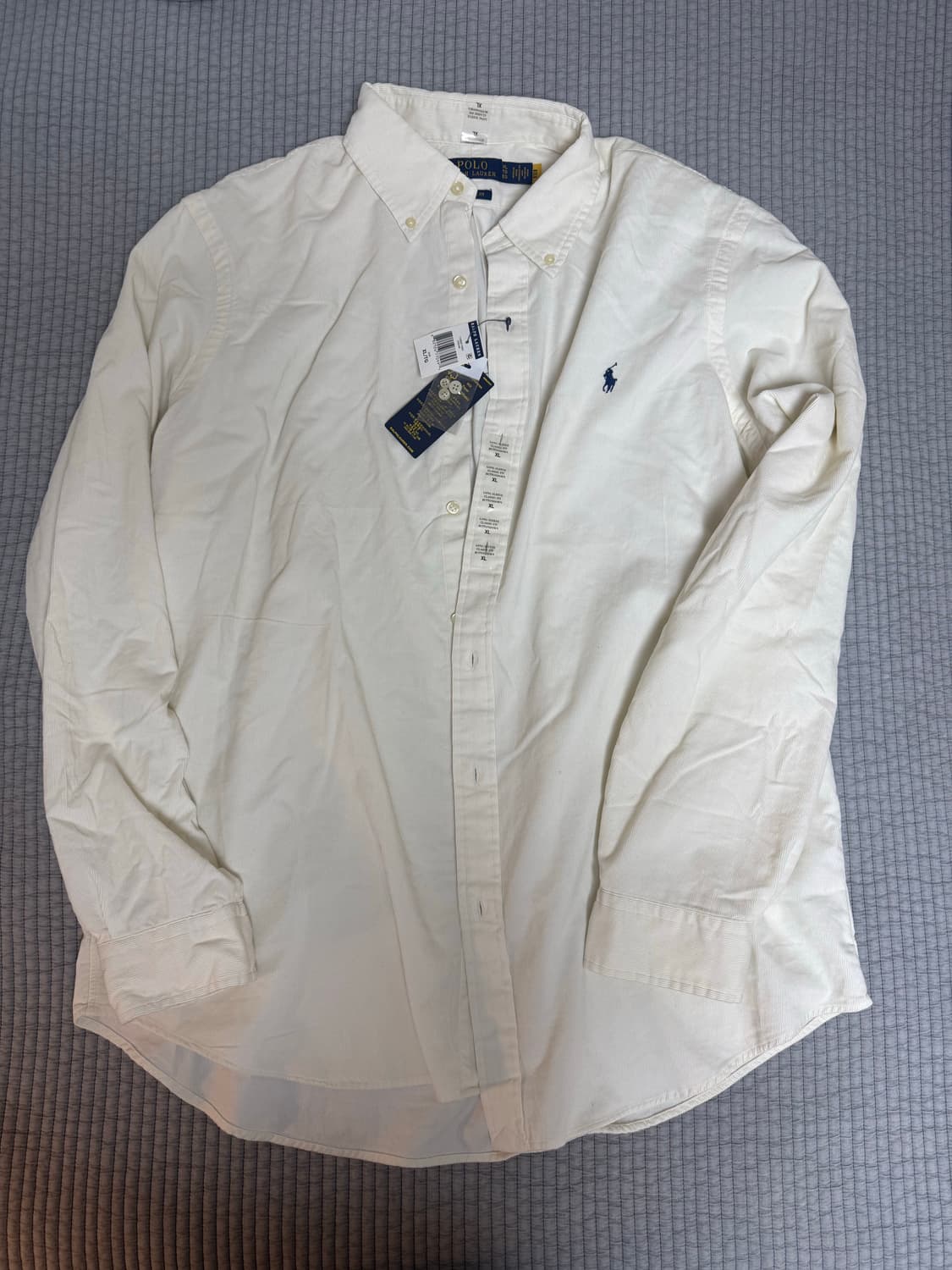 폴로 랄프로렌/코듀로이 크림 셔츠/XL/새제품 상품이미지1