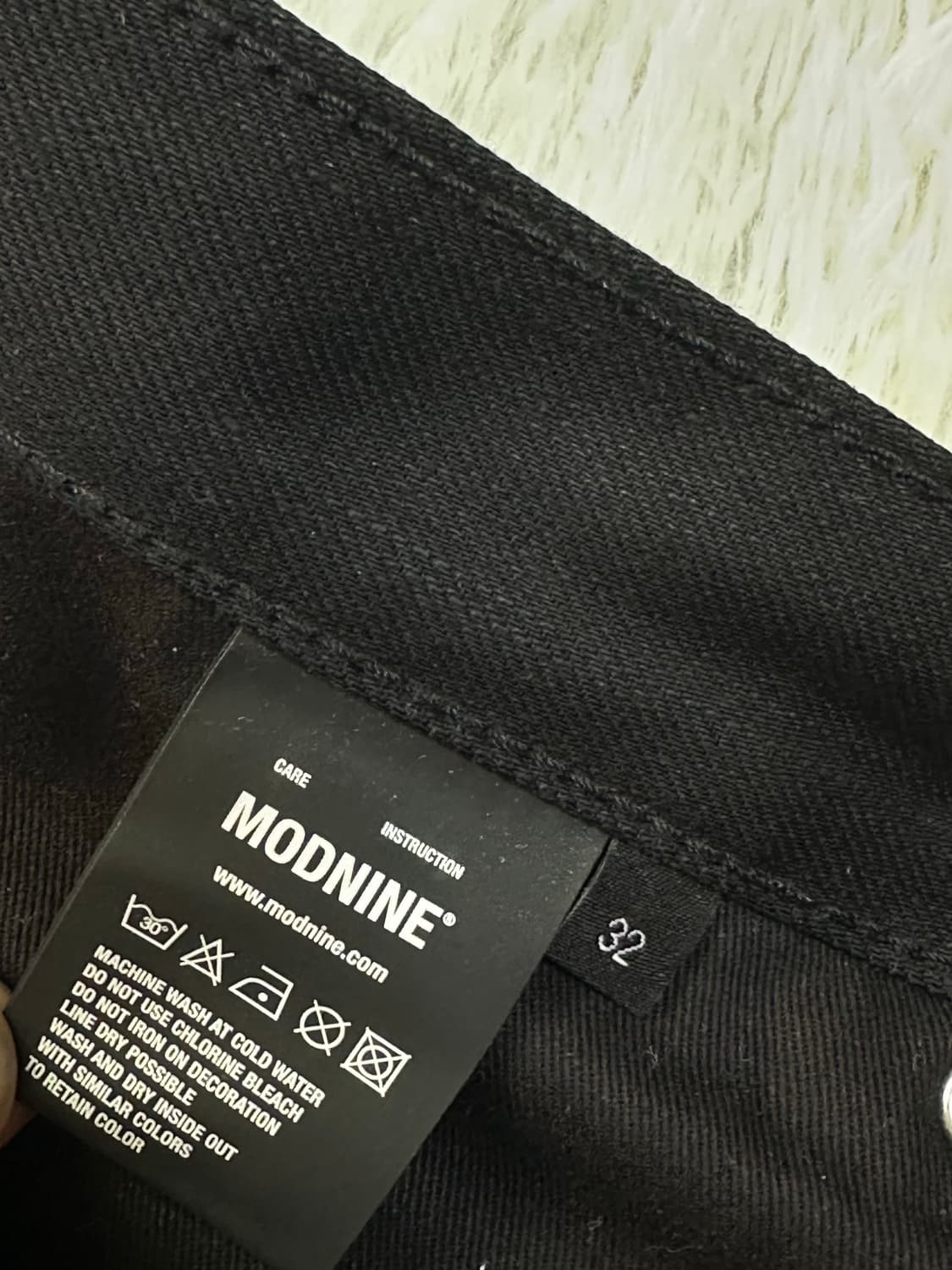 MODNINE 블랙 데님 32사이즈 상품이미지4