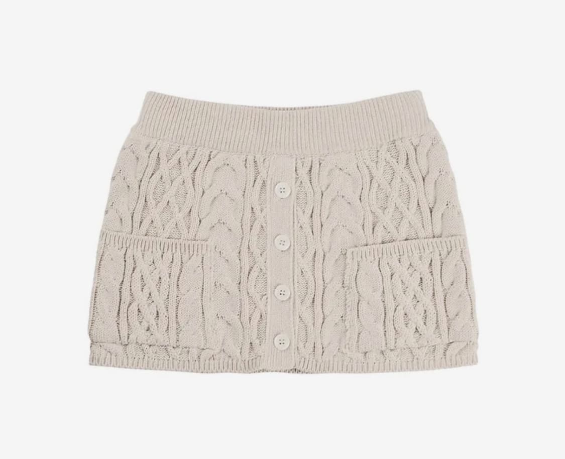 택o) 힐다 고희 디어 윈터 니트 스커트 오트밀 상품이미지1