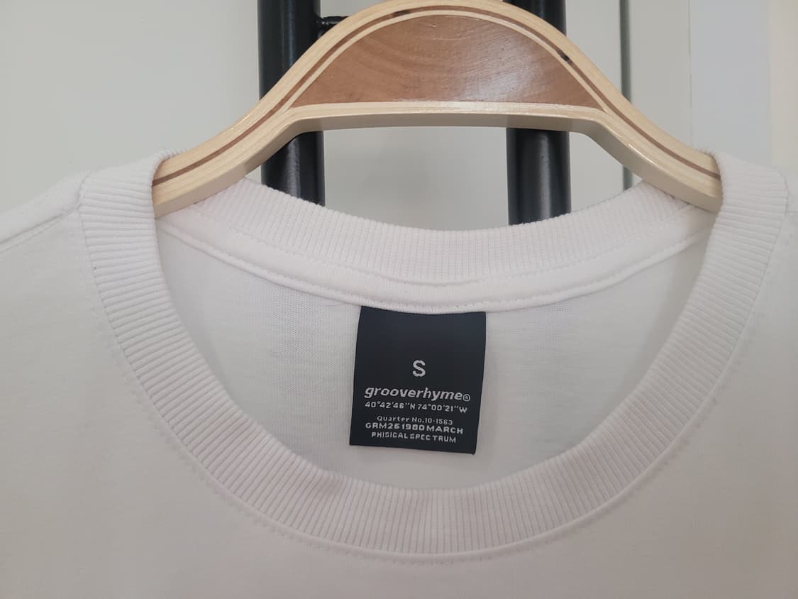 그루브라임 비치 바이브 반팔 티셔츠 화이트 S사이즈 상품이미지2