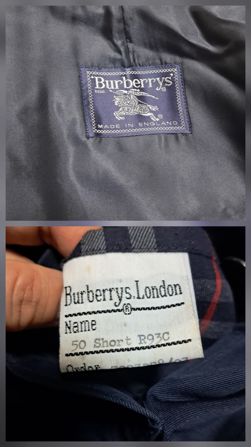 버버리 남성 트랜치코트 50 Short(약100)모 라이너 있음 상품이미지9