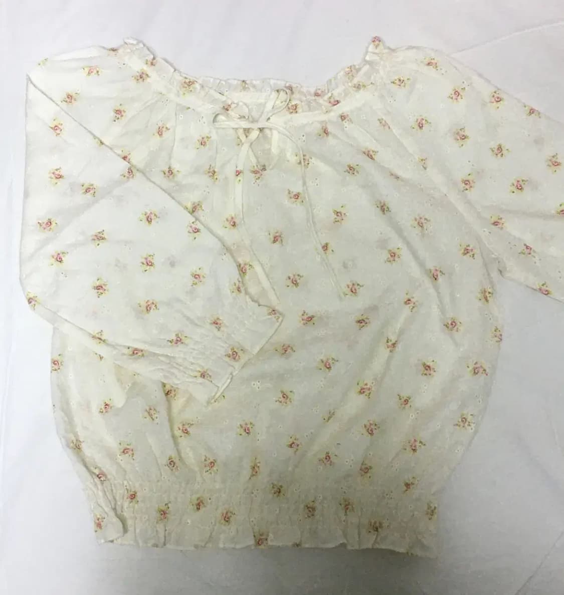 빈티지 모리걸 잔꽃 블라우스 상품이미지1