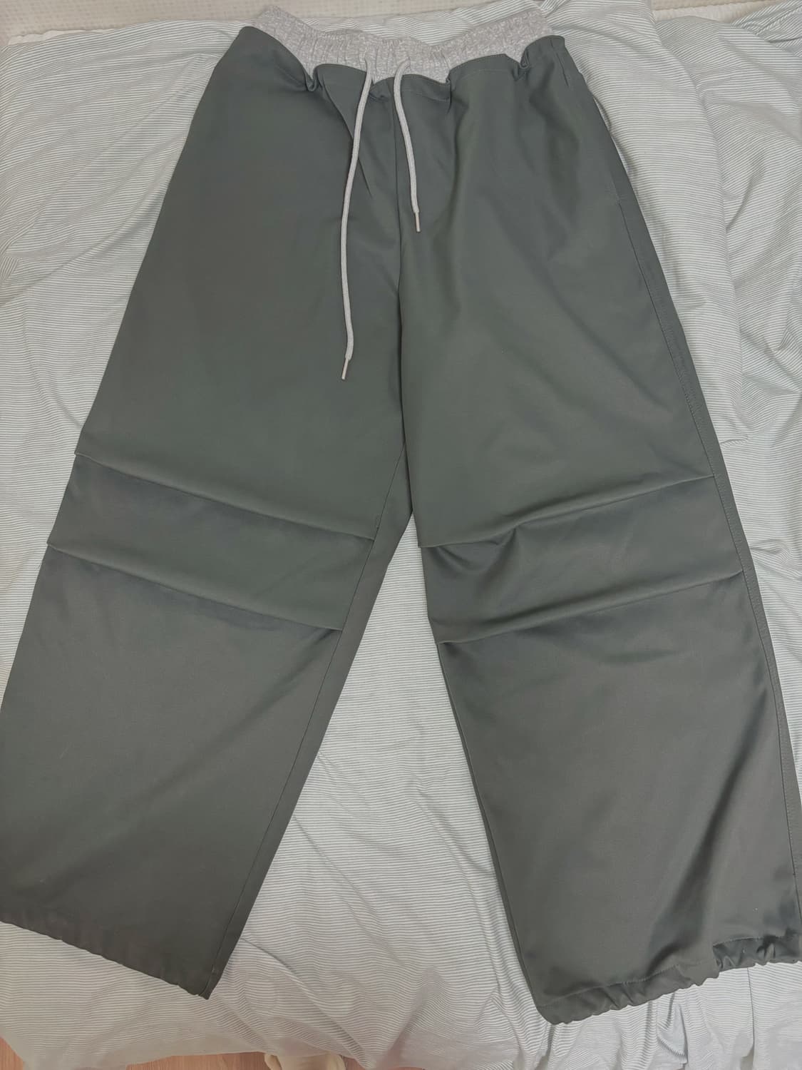 블랙업 버쿠오속기모 밴딩팬츠 카키색 상품이미지2