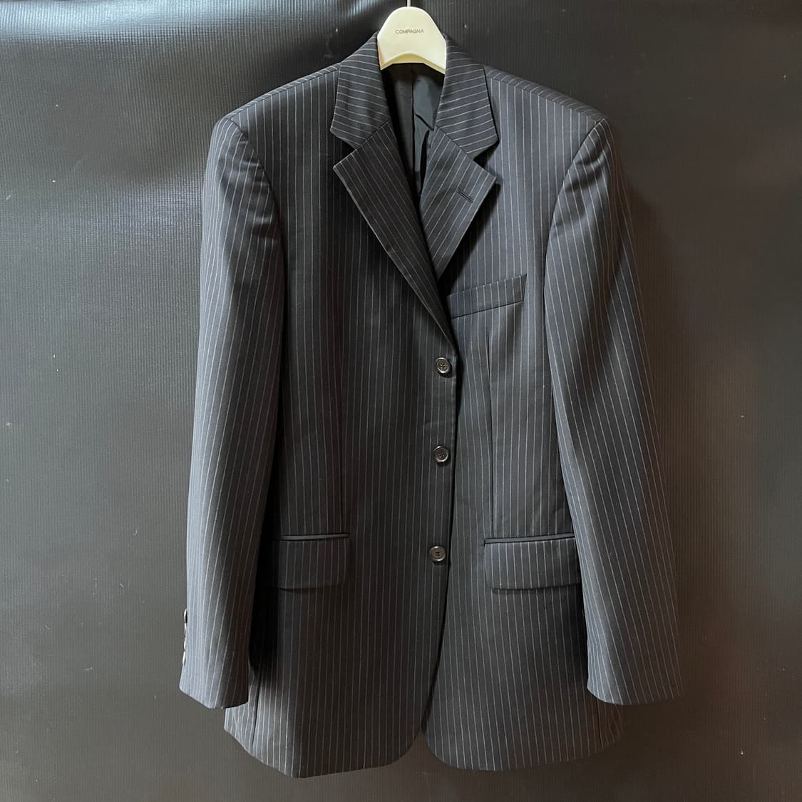 휴고 보스 울 실크 혼방 스트라이프 춘추 자켓 Made in Italy 상품이미지6