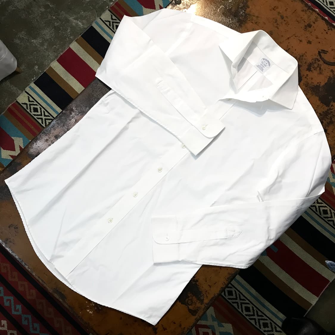 브룩스브라더스 화이트 드레스셔츠 남성 102 105 여성 루즈핏  상품이미지2