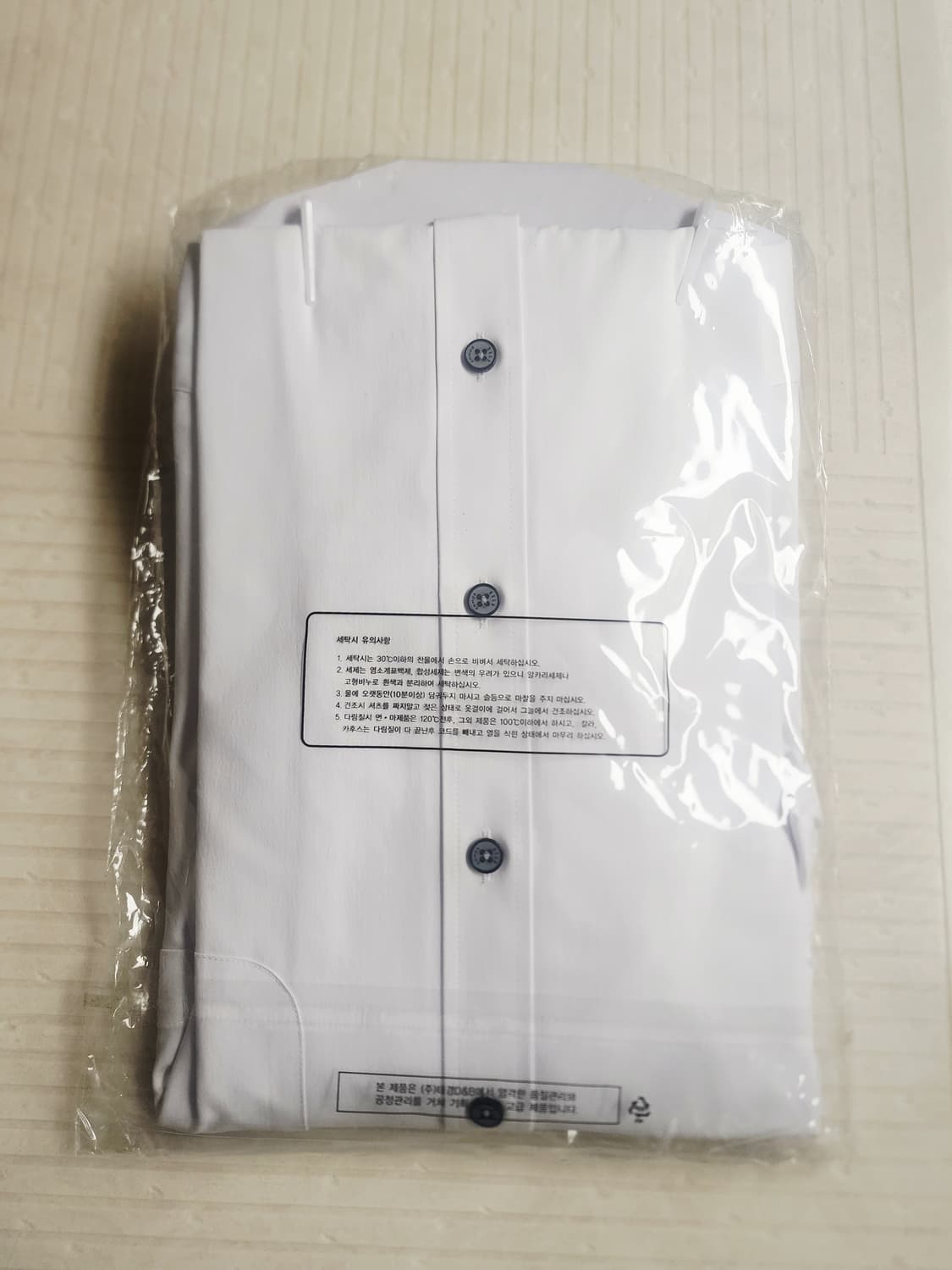 (미개봉새상품)엘르옴므 ELLE HOMME 화이트 스트레치 셔츠 상품이미지3