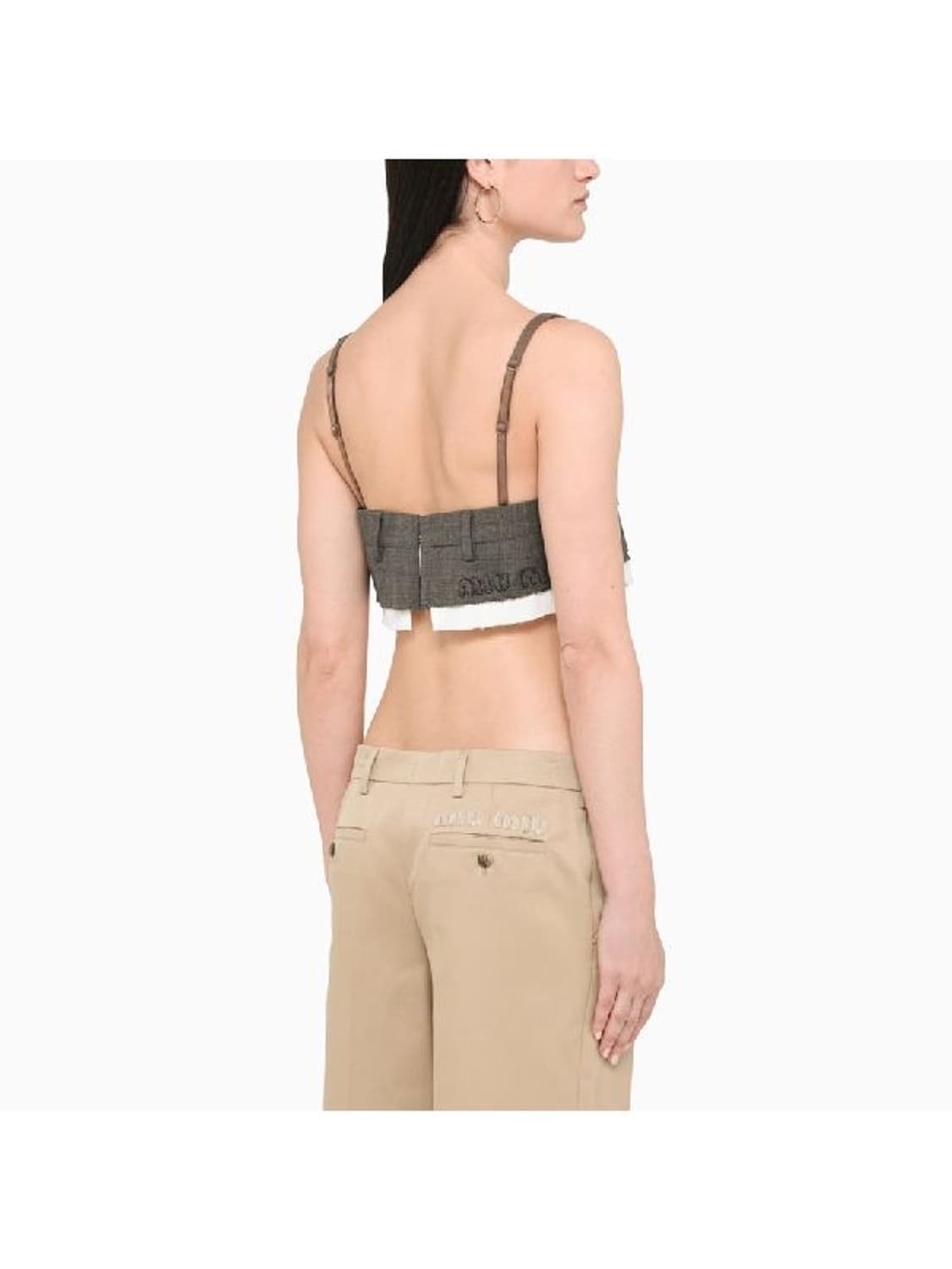 미우미우 Miu Miu Checked Bra Top 상품이미지7