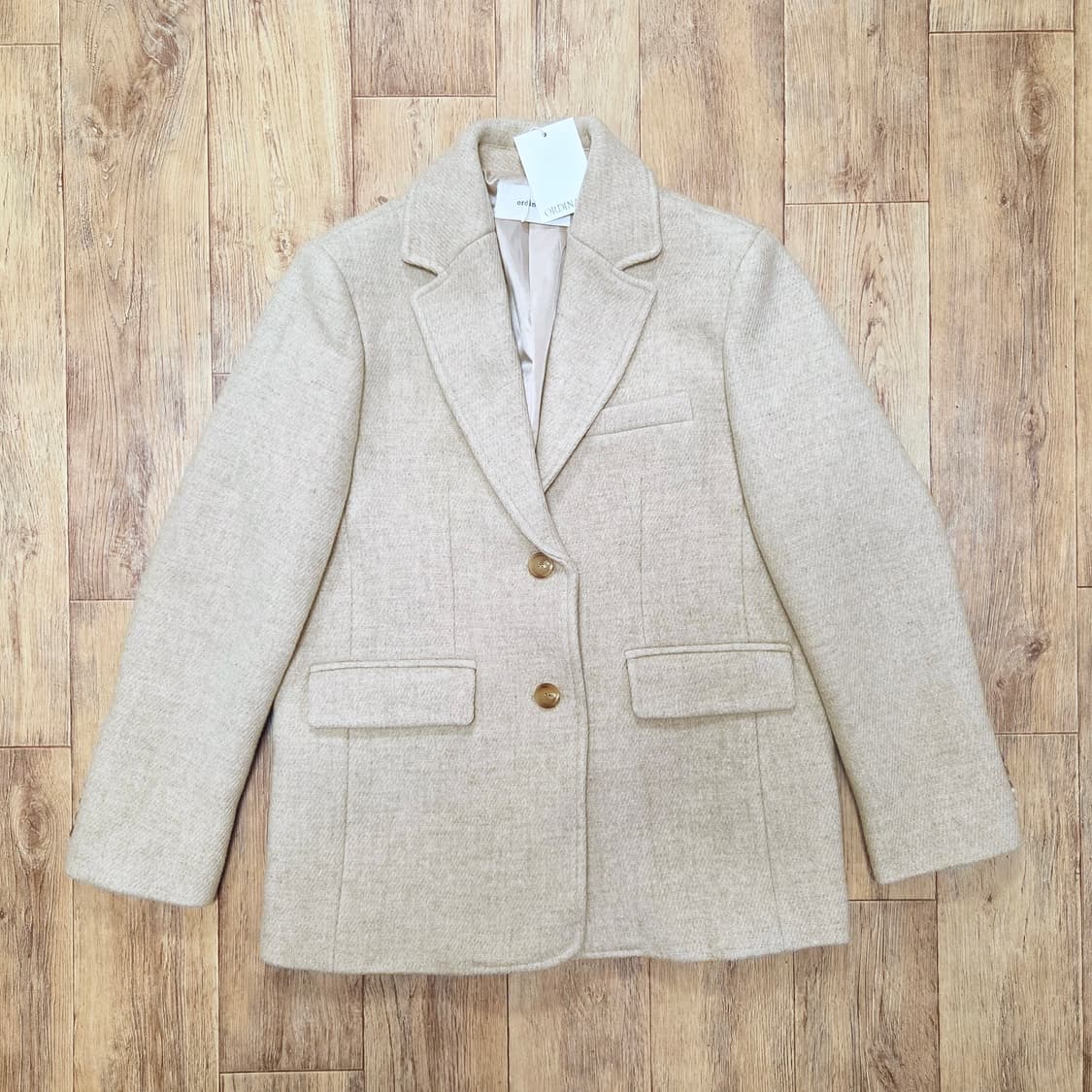 가내스라 오디네르(ordinaire) 위드 울 자켓 프리사이즈 새상품 상품이미지4