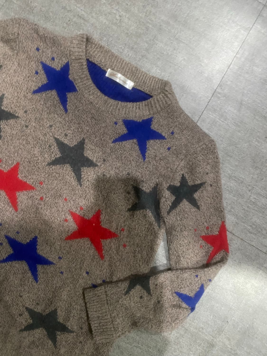 일본빈티지 Elicilenne 핀터깔y2k 락펑크 별스타 니트스웨터 상품이미지2