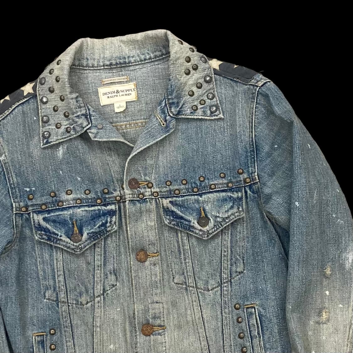 폴로랄프로렌 데님앤서플라이 성조기 징 디테일 트러커 자 상품이미지3