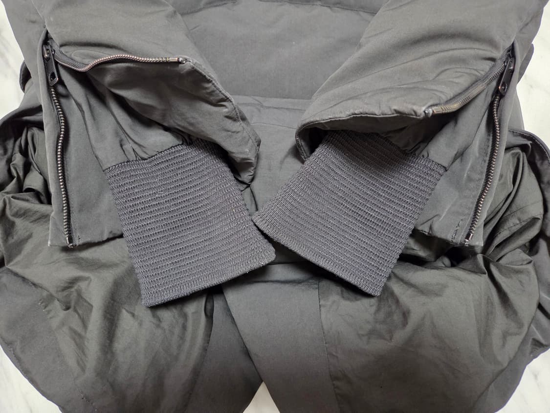 시스템옴므 가죽믹스 구스다운 패딩 상품이미지6