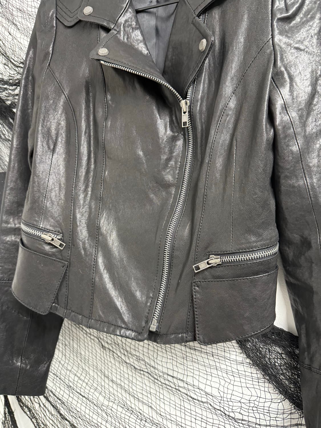 Stud detailed leather jacket 상품이미지3