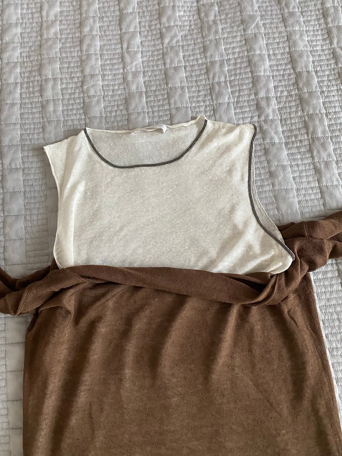 파비아나필립피 레이어드 스타일 니트(XS,미착용) 상품이미지7