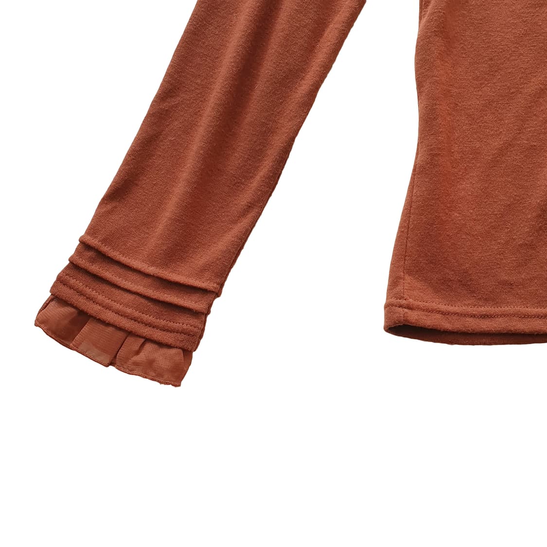 엑시즈팜(axes femme) 리본 블라우스 다크 오렌지 상품이미지5