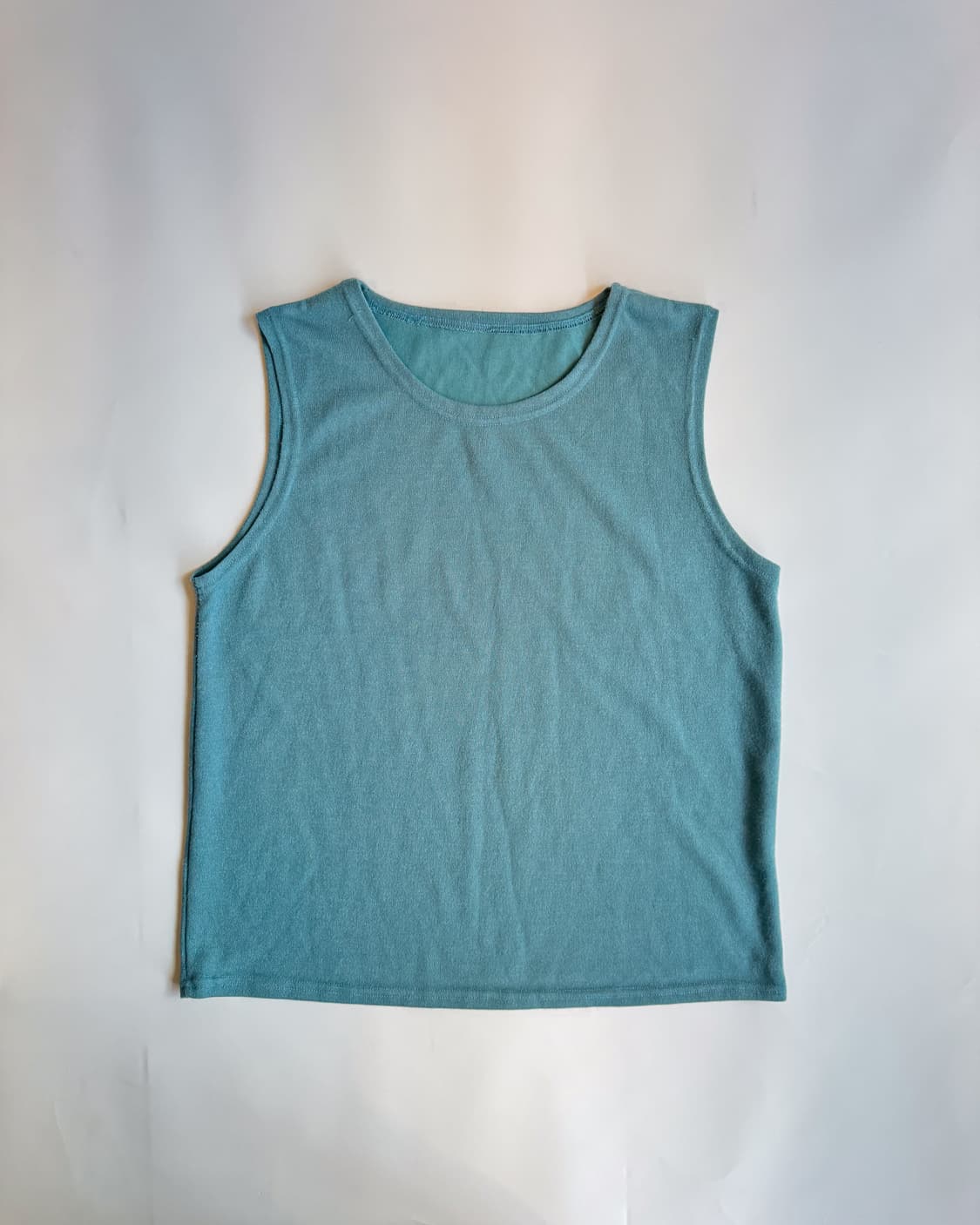 Teal Textured Sleeveless 상품이미지2