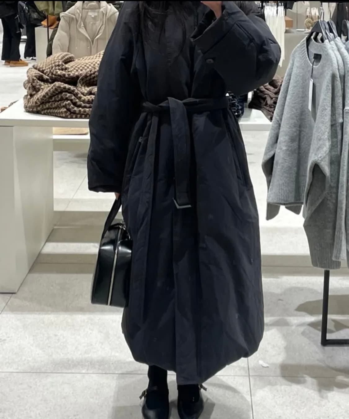 루에브르 롱패딩 패딩코트 Belted Long Goose Down Coa 상품이미지1