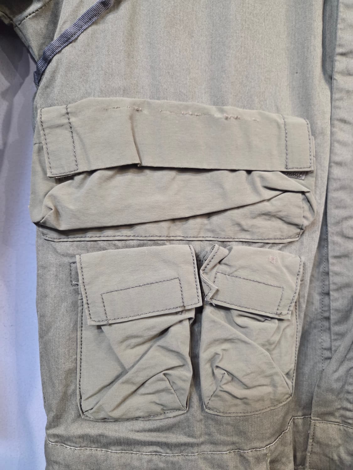 카키색 점프수트 작업복 스타일(S)남여공용 상품이미지3