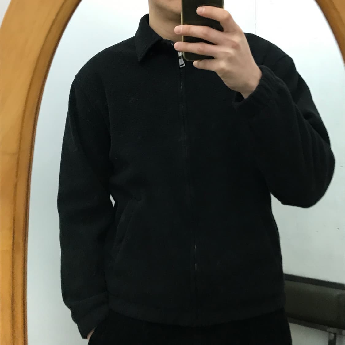 폴로랄프로렌 블랙 집업 플리스 스윙톱 블루종 자켓 남성 105 사이즈 상품이미지7