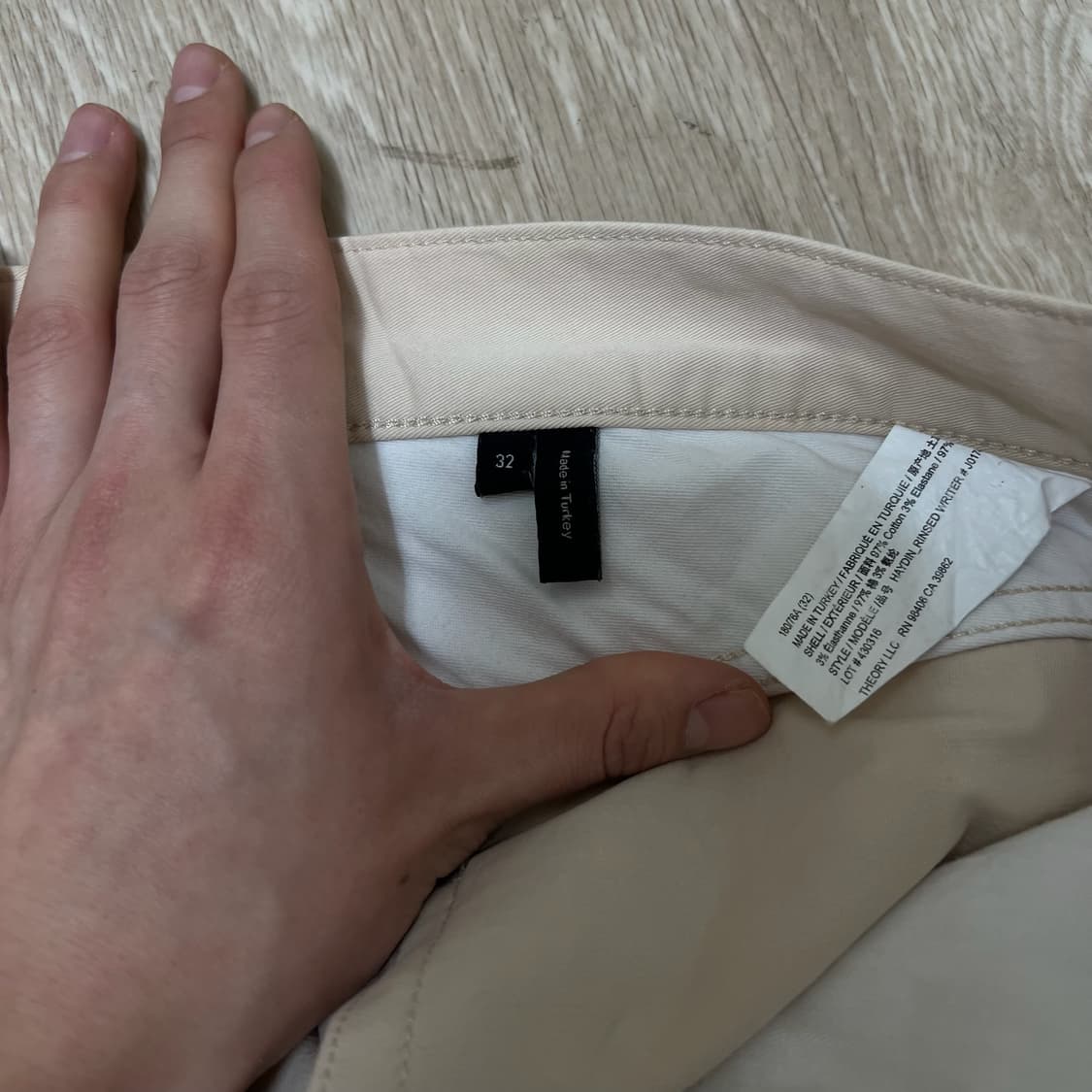 띠어리 남성 코튼 면바지 치노팬츠 32  상품이미지5
