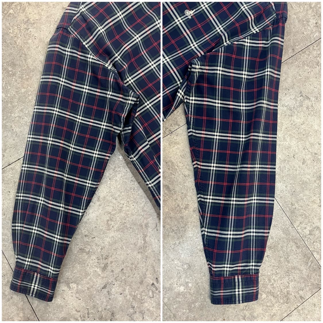 빈폴 체크 셔츠 네이비 100 #csz3244 상품이미지5