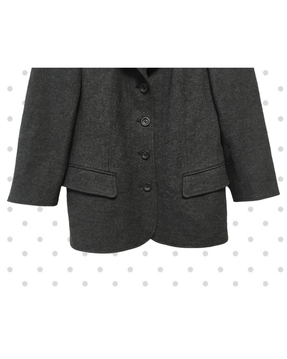 vintage wool blazer jacket charcoal 상품이미지7