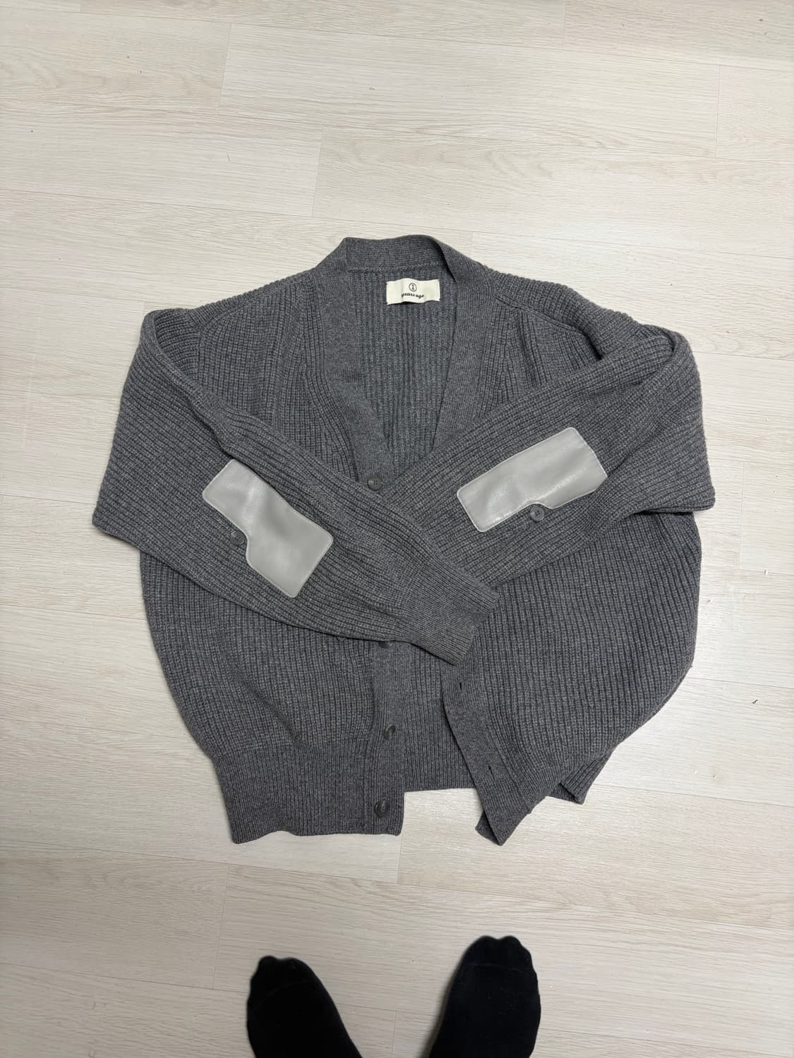 (L) 이얼즈어고 로버 울 가디건 그레이 상품이미지1